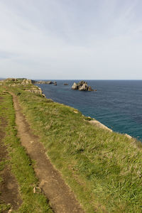 Scenic view of sea against sky