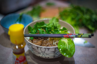 Close-up of food in bowl