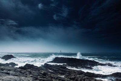 Scenic view of sea against sky