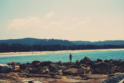 Scenic view of sea against sky