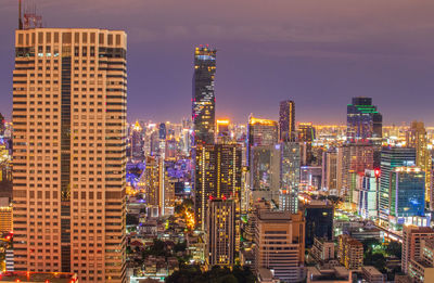 The cityscape, the skyscrapers and the buildings of bangkok thailand southeast asia 