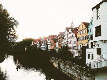 Residential buildings in town