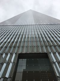 Low angle view of modern building against sky