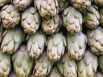 Full frame shot of artichokes