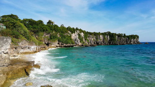 Scenic view of sea against sky