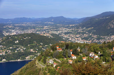 Built structures on countryside landscape