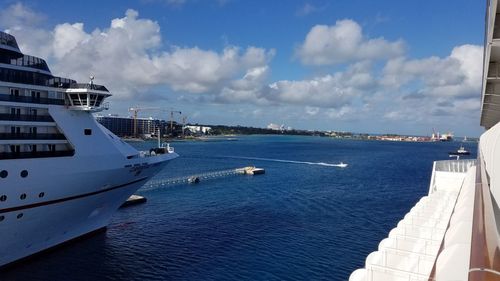 Panoramic view of sea against sky