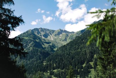 Scenic view of mountain against sky