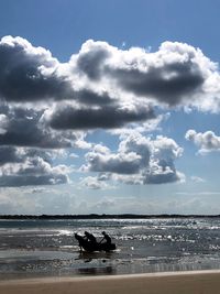 Scenic view of sea against sky