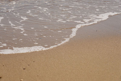 High angle view of beach