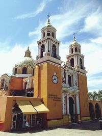 Low angle view of church against sky