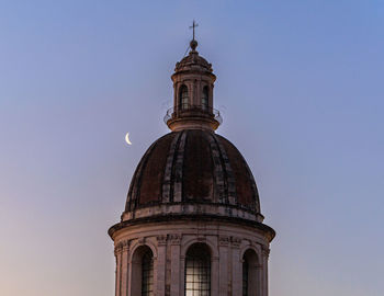 Low angle view of church against clear sky