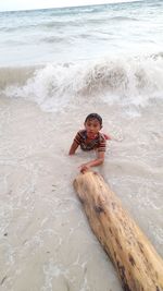 Boy on beach