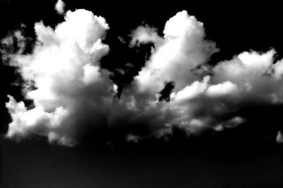 Low angle view of cloudy sky