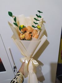Hand made flower. simple but pretty and special for special person. 