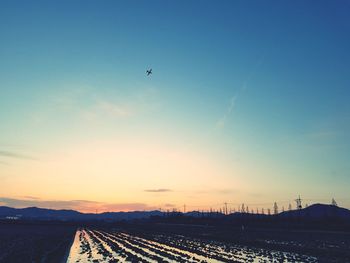 Scenic view of sky during sunset