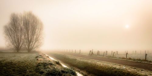 Road passing through landscape