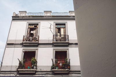 Low angle view of building against sky