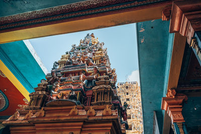 Low angle view of temple