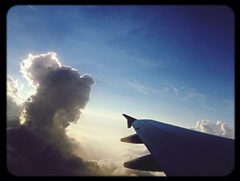 Low angle view of cloudy sky