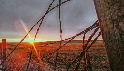 Scenic view of sunset