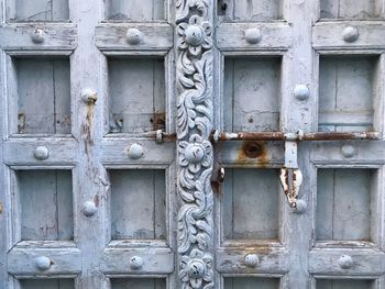 Close-up of closed door