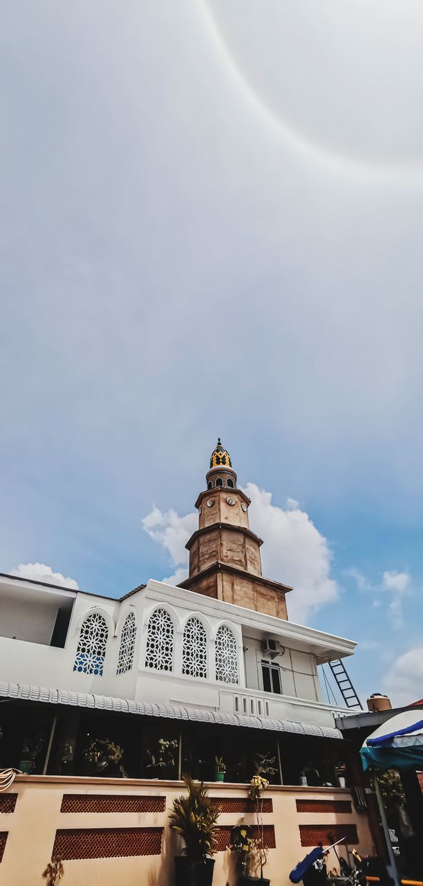 LOW ANGLE VIEW OF A BUILDING