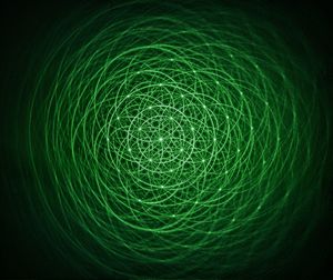 Abstract image of illuminated moon