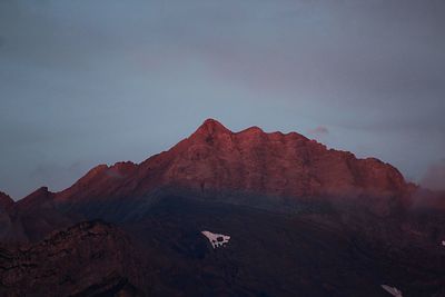 Scenic view of rocky mountains against sky