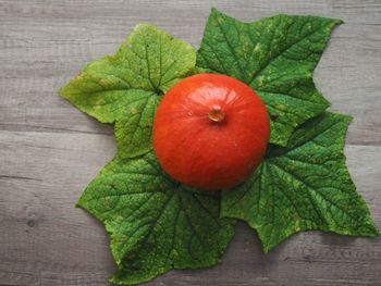 High angle view of fruit on table