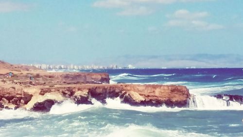 View of calm blue sea