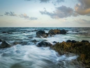 Scenic view of sea against sky