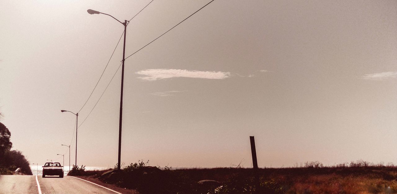 STREET AGAINST SKY