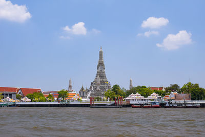 View of temple against sky
