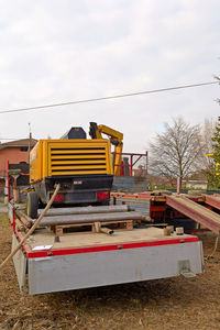 View of construction site against sky