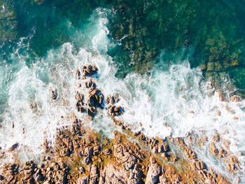 Man surfing in sea