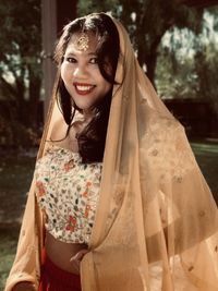 Portrait of a smiling young woman