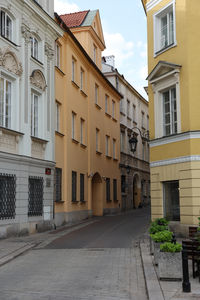 Street amidst buildings in city