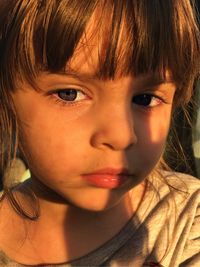 Close-up portrait of girl