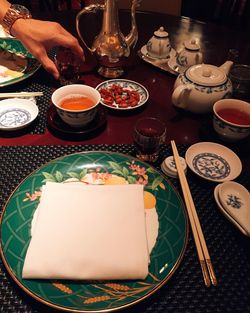 Close-up of food in plate