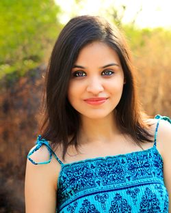 Portrait of a smiling young woman