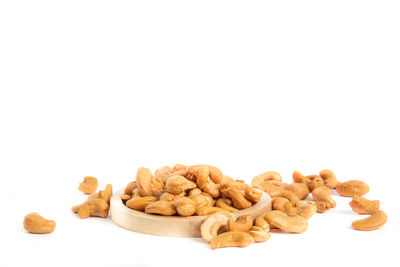 Close-up of cupcakes against white background