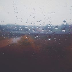 Raindrops on glass window