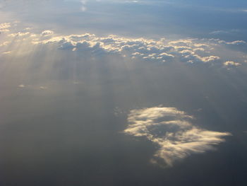 Aerial view of cloudy sky