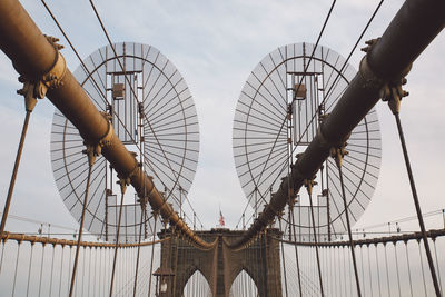 Brooklyn bridge against sky