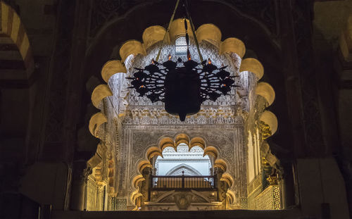 Low angle view of temple