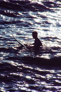 Woman in water