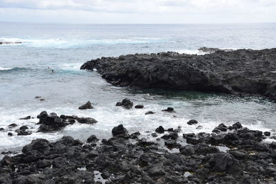 Scenic view of sea against sky