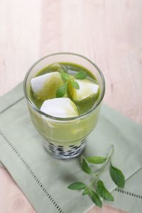 Close-up of drink on table