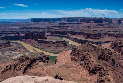 Aerial view of landscape against sky